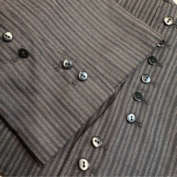 Ralph Lauren Fall 2010 Collection Black Multi Stripe Wool Spat Hem Trouser - Picture 9 of 17